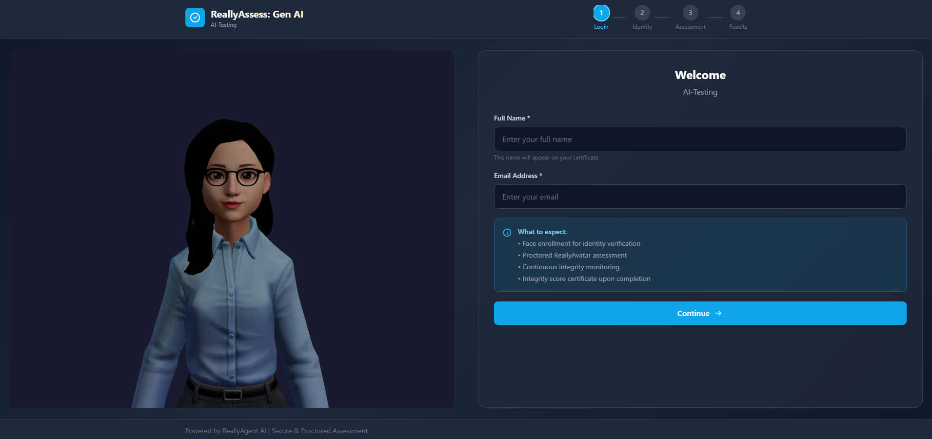 ReallyAssess AI-proctored assessment platform